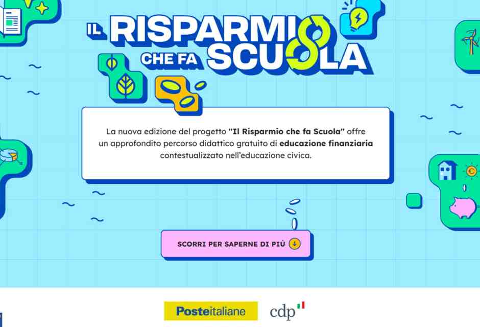 A scuola di risparmio con Poste e Cdp