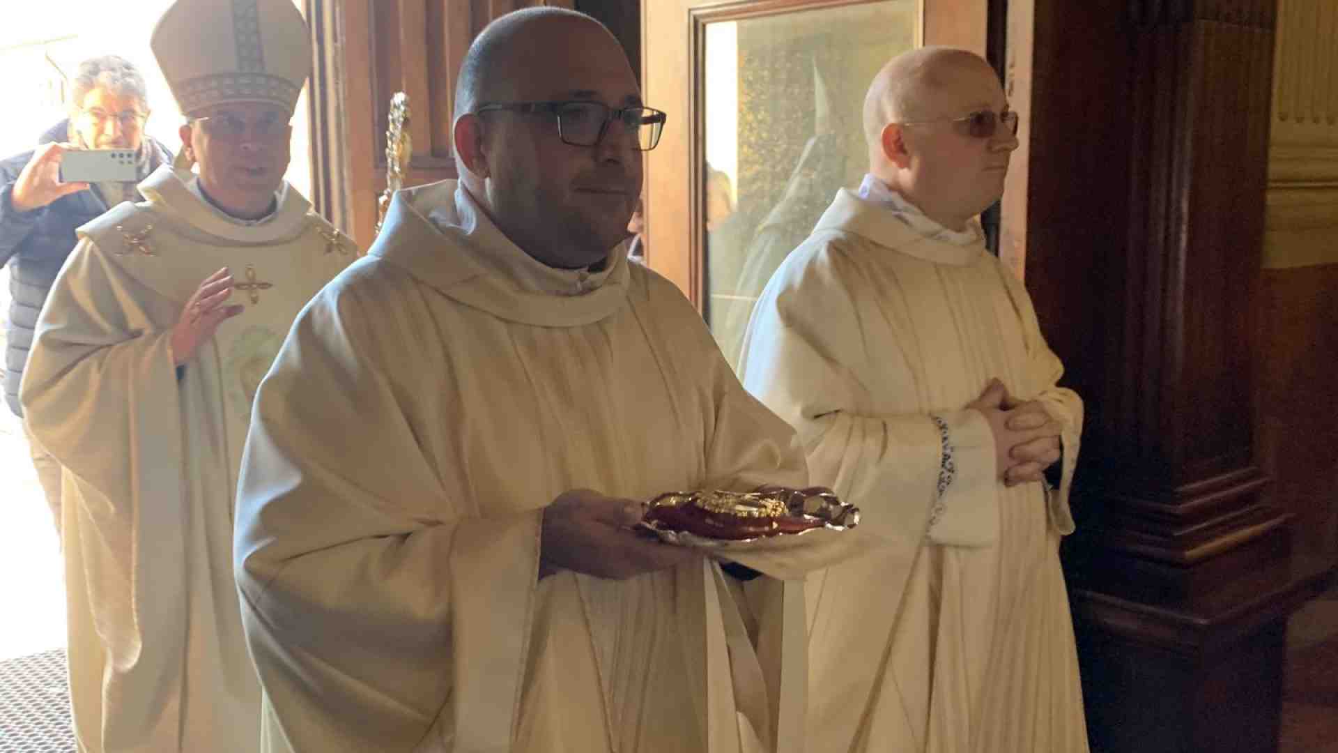 Consegnata la reliquia  di san Giovanni Calabria