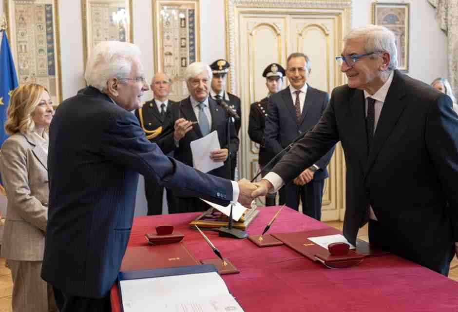 Foti ministro al posto di Fitto, Mattarella firma il decreto