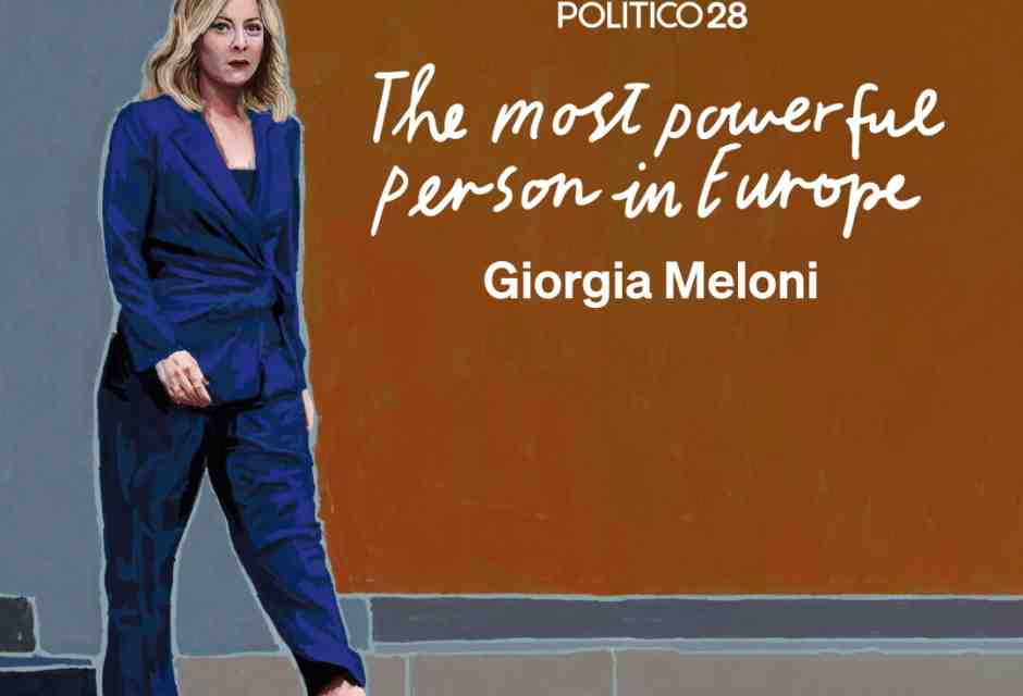 Meloni è la persona più potente d'Europa del 2025, secondo Politico