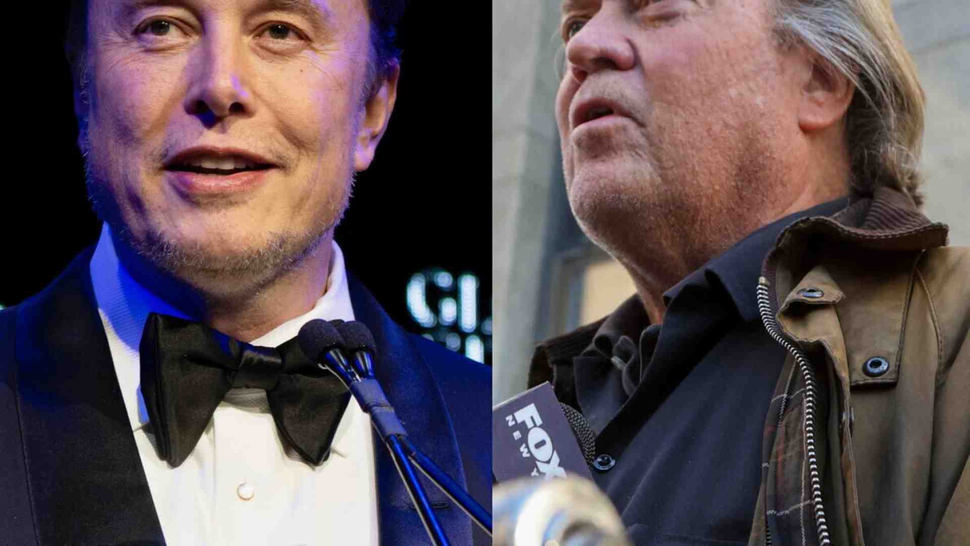 La frattura (a suon di tweet) fra Bannon e Musk. I due schieramenti