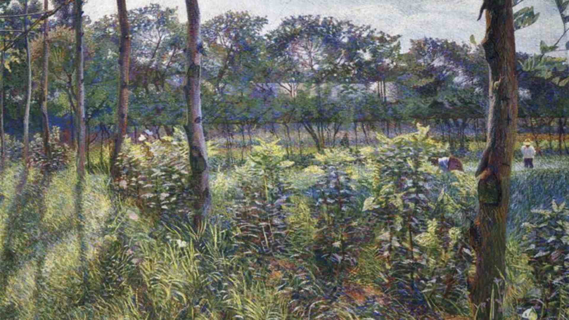 Umberto Boccioni, "Campagne lombarde" (Wikipedia)