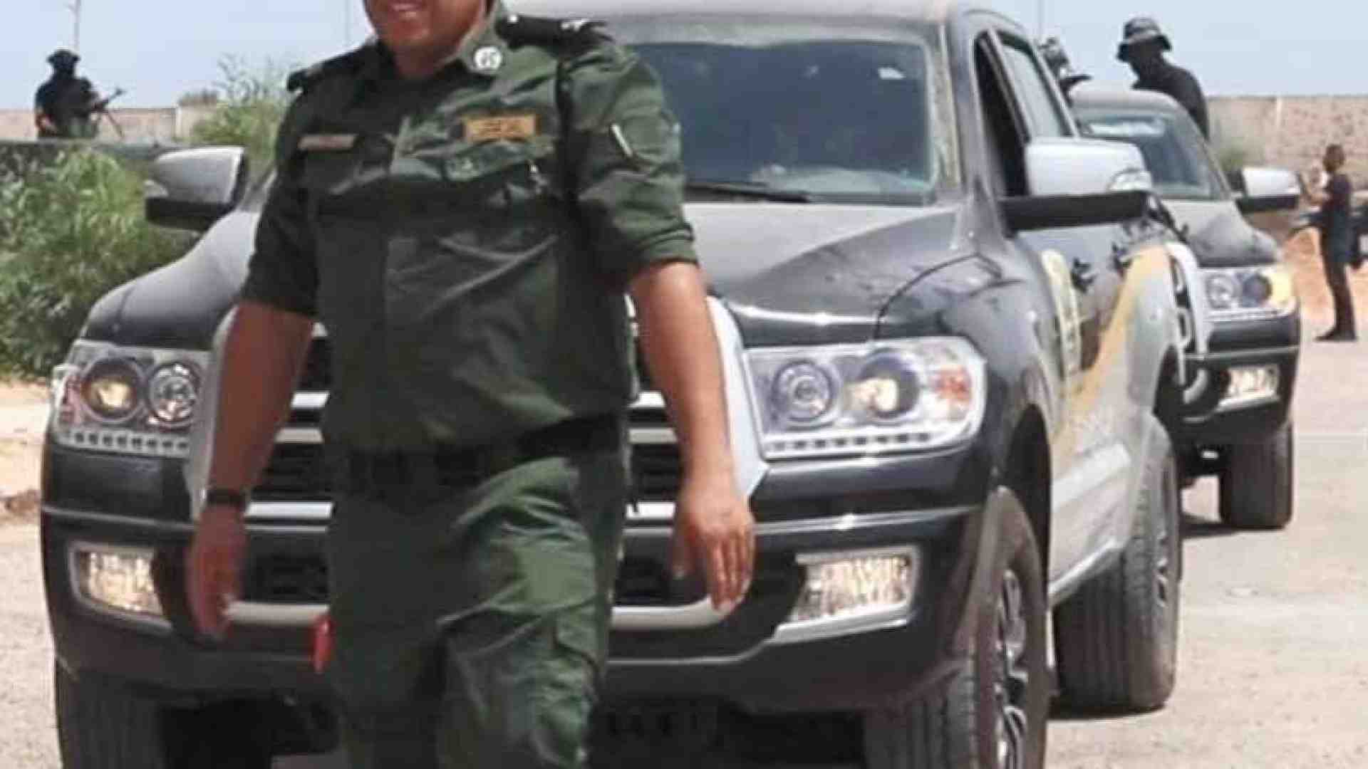  Al Masry con le insegne della polizia giudiziaria libica