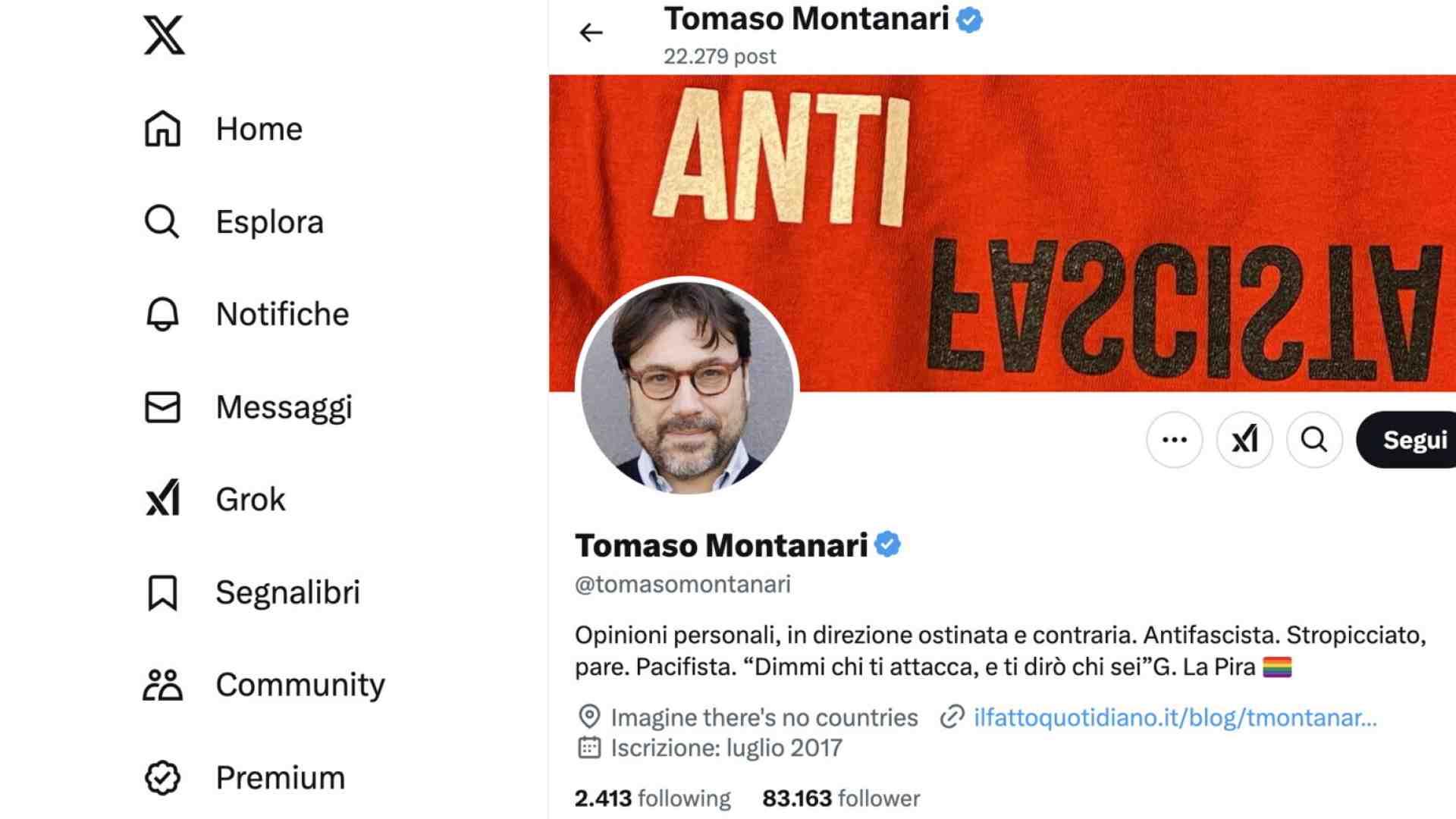 Elon Musk e il crumiro Montanari