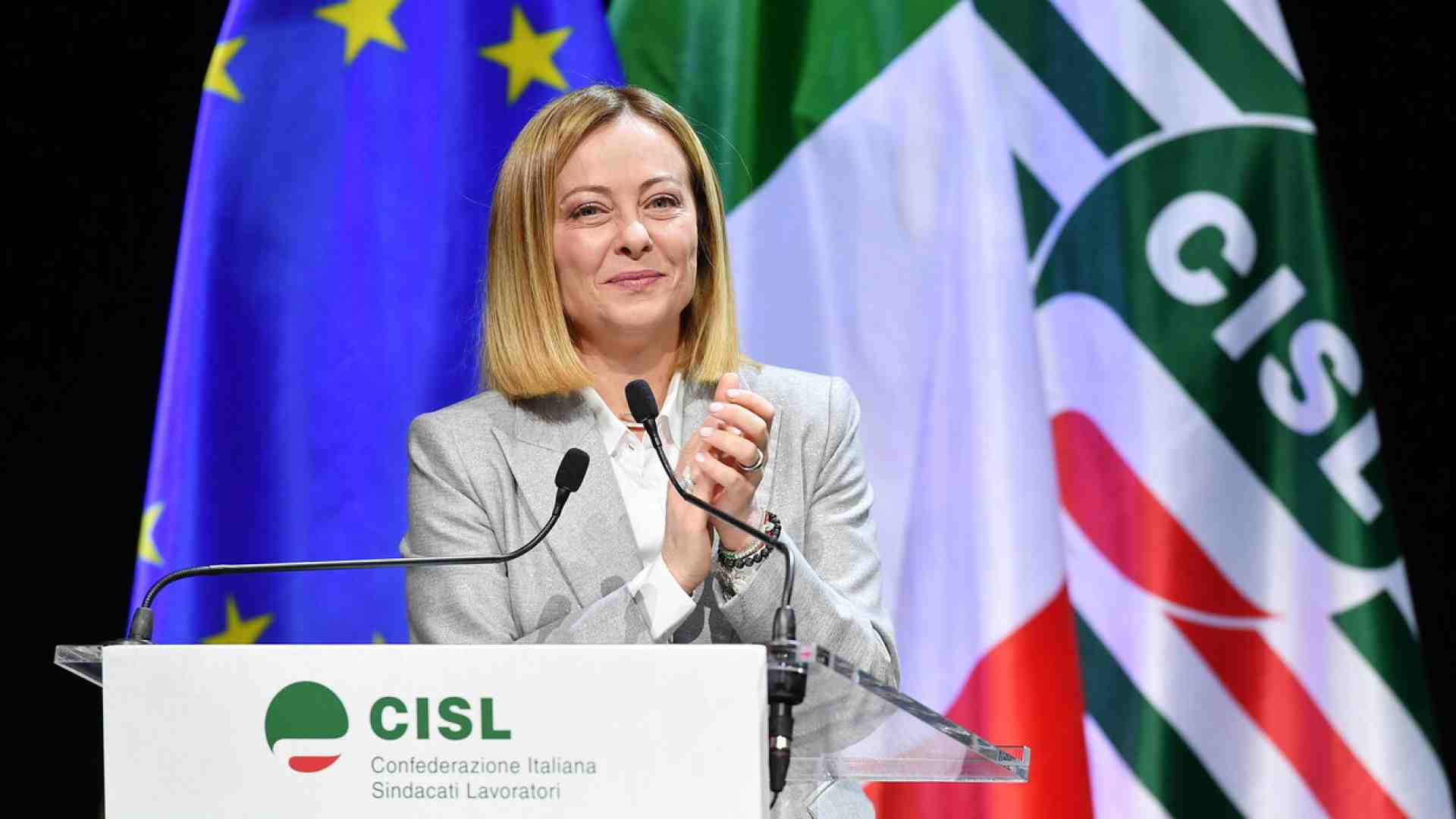 "Sbarra interlocutore onesto. Basta visione tossica e conflittuale”. L'intervento di Meloni all'assemblea Cisl