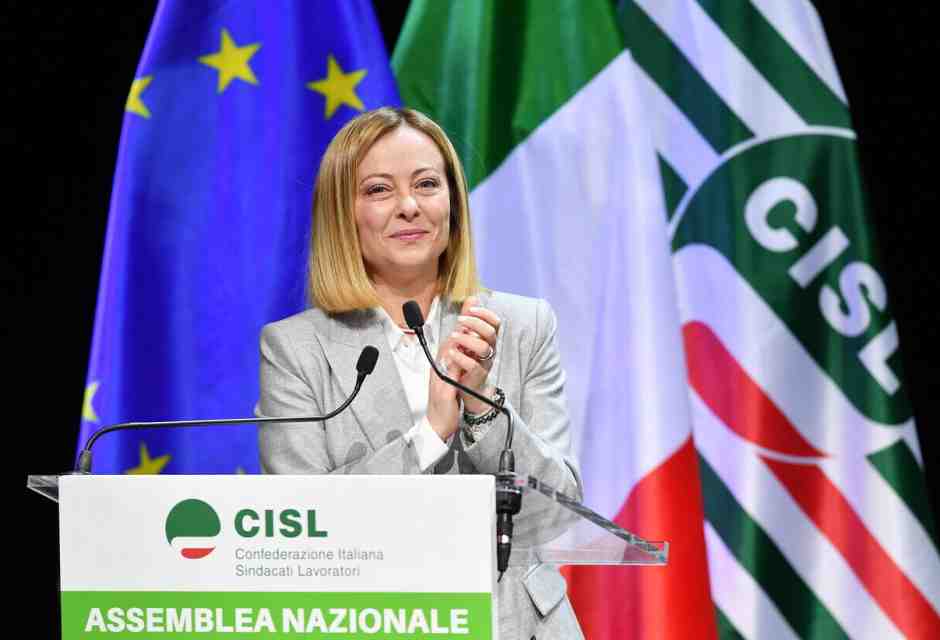 "Sbarra interlocutore onesto. Basta visione tossica e conflittuale”. L'intervento di Meloni all'assemblea Cisl