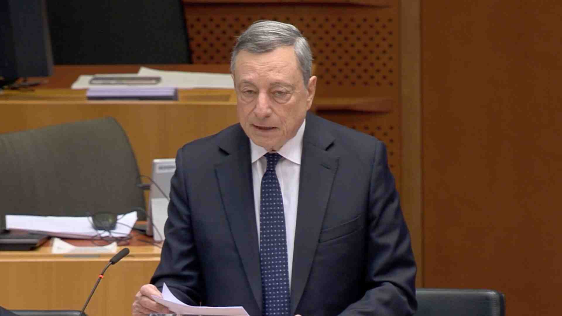 Draghi: “L'Ue sarà lasciata sola a garantire la sicurezza in Ucraina e nella stessa Europa"