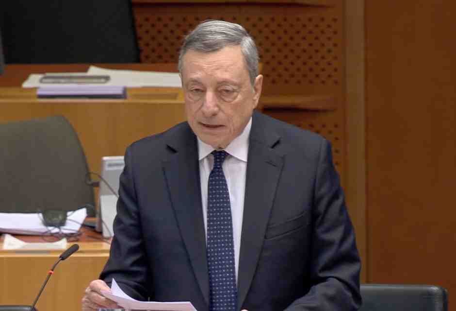 Draghi: “L'Ue sarà lasciata sola a garantire la sicurezza in Ucraina e nella stessa Europa"
