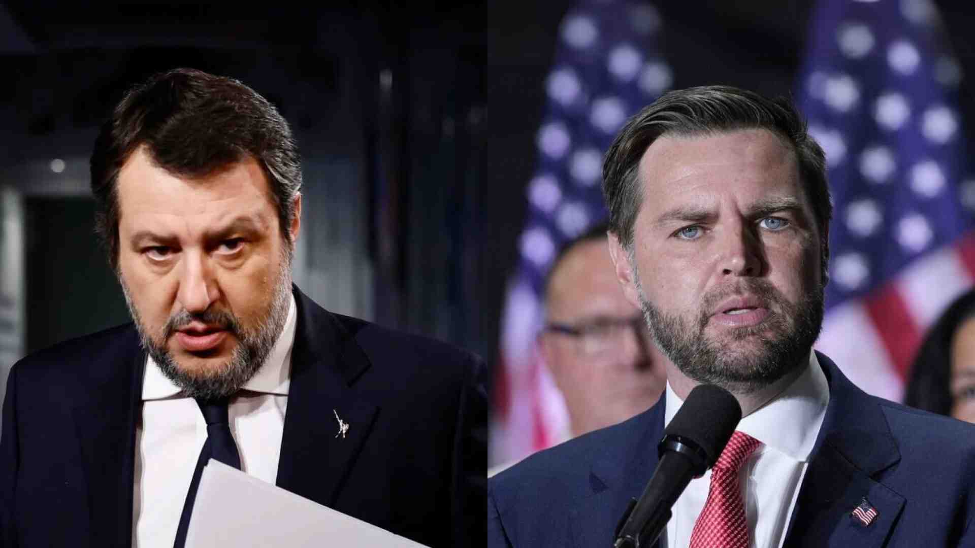 Salvini sente Vance e annuncia una missione negli Stati Uniti
