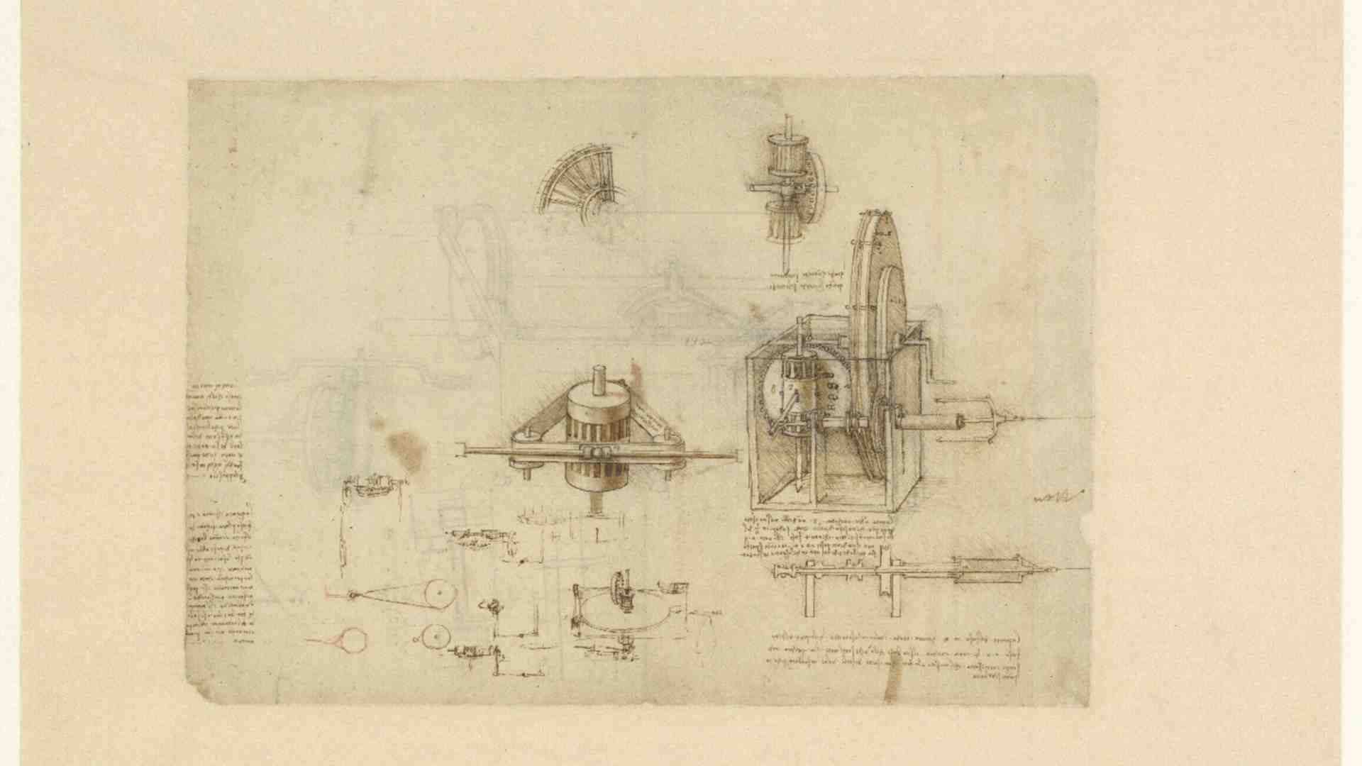 Quattro pagine del Codice Atlantico di Leonardo da Vinci vanno a Osaka