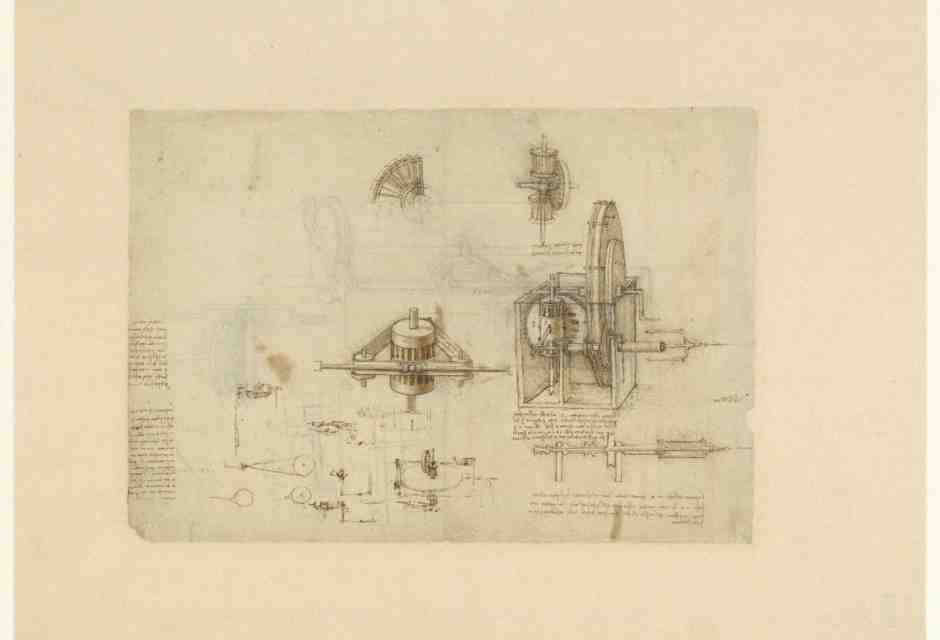 Quattro pagine del Codice Atlantico di Leonardo da Vinci vanno a Osaka