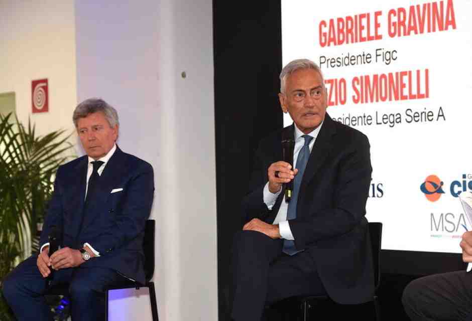 Gravina: "Tra Figc e Lega Serie A è tornato il sereno. Presto un commissario straordinario per gli stadi"