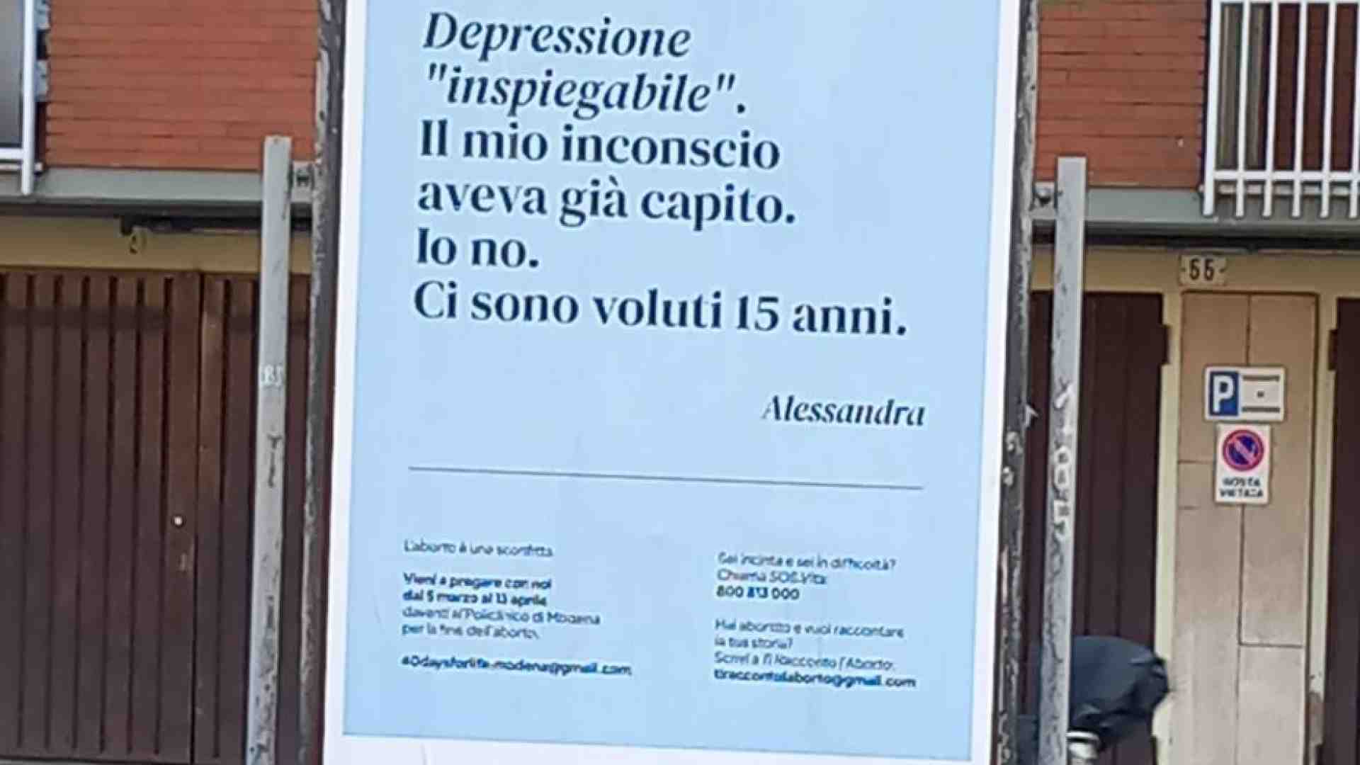 «L’aborto mi ha impedito di amare». Sui manifesti la voce delle donne