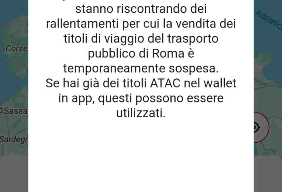 A Roma si torna alla normalità: impossibile acquistare online i biglietti dell'Atac