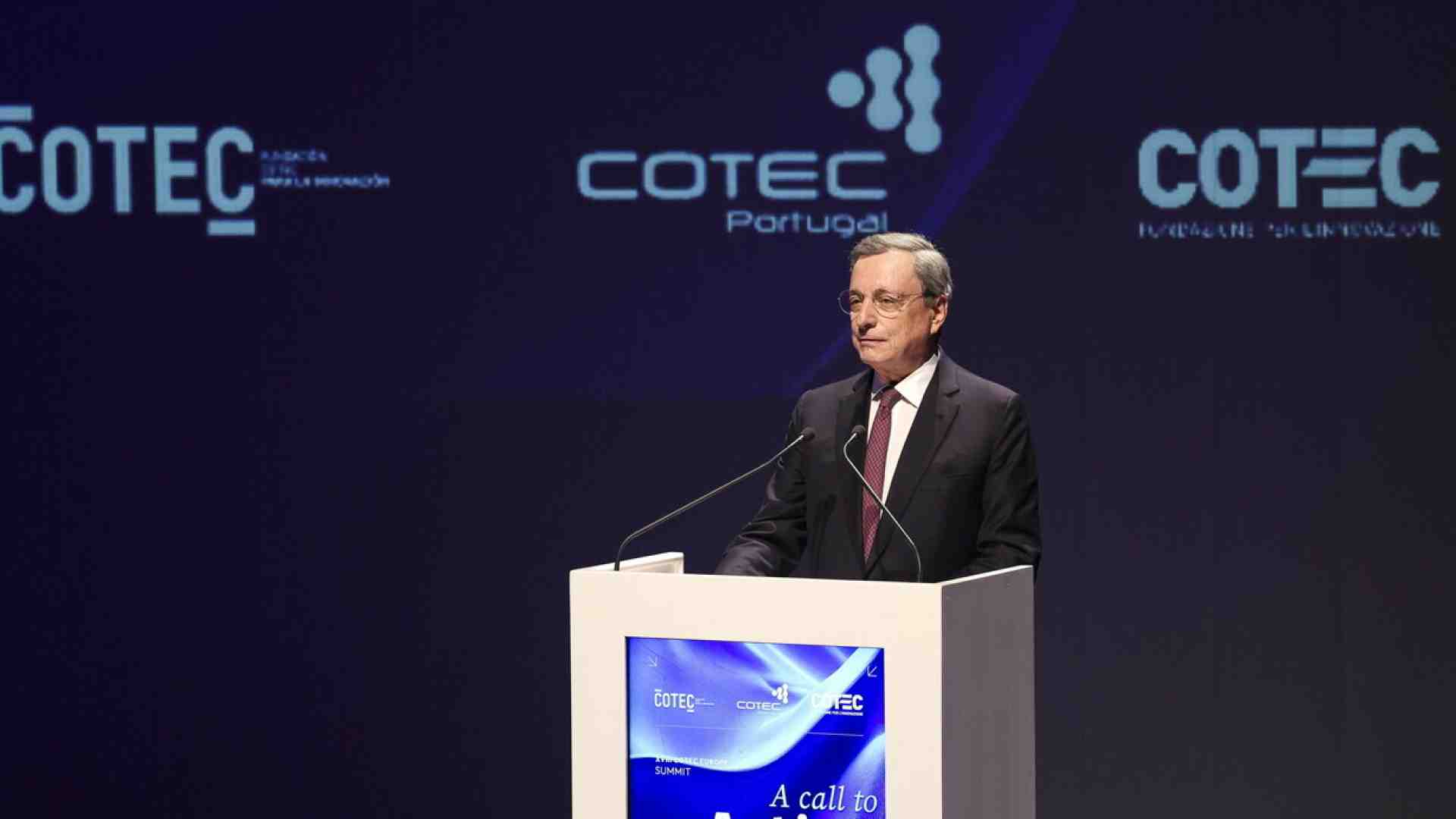 Al simposio Cotec, Draghi suona la sveglia all’Europa. Crescita, dazi, debito comune e cybersicurezza