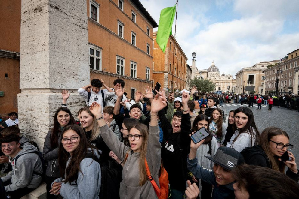 Un gruppo di adolescenti a Roma per il "loro" Giubileo - Agenzia Romano Siciliani