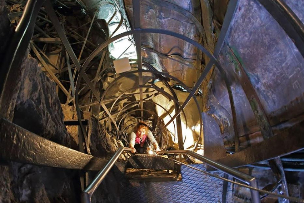 L'interno della statua di San Carlone che si può "scalare" fino in cima - Ufficio stampa