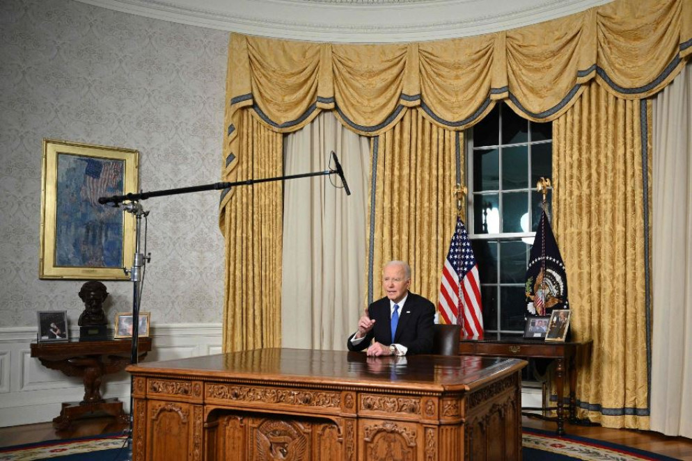 Il discorso di Joe Biden dallo Studio Ovale - Ansa