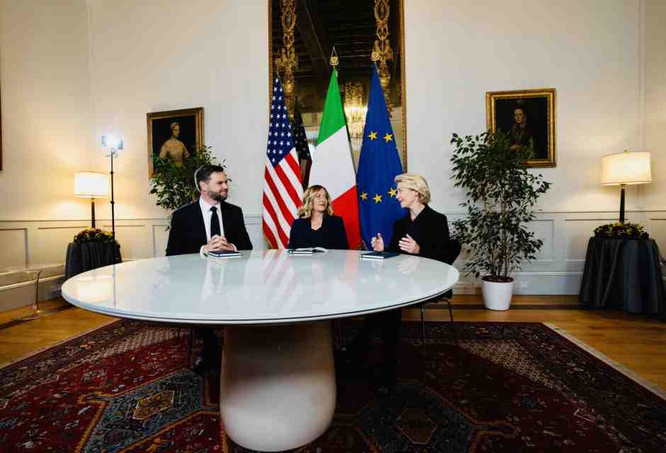 "Un nuovo inizio". Meloni ha incontrato Vance e von der Leyen