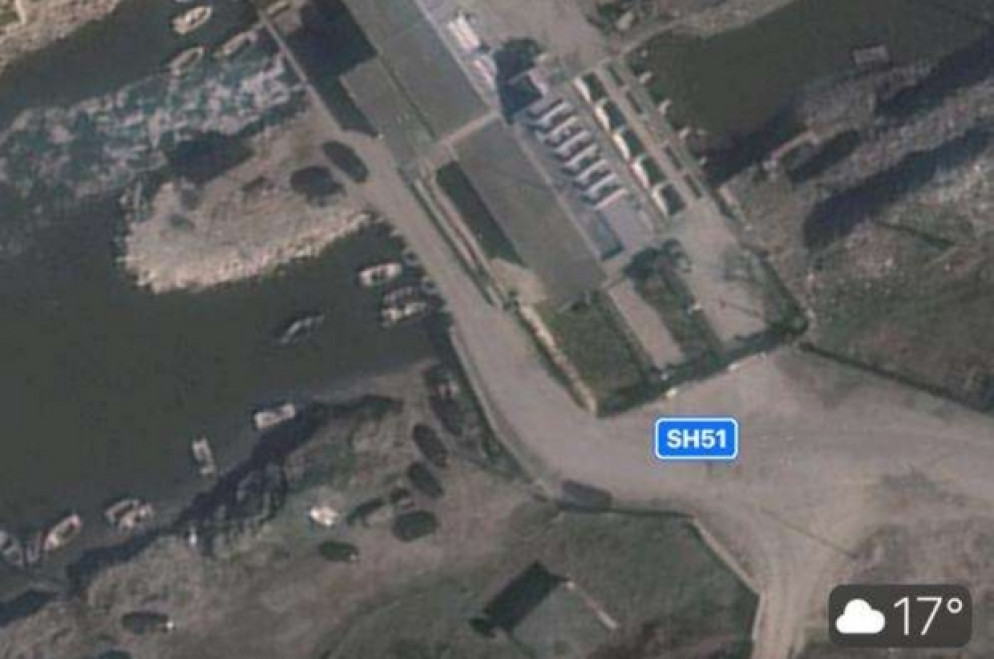 Il porto di Durazzo da Google maps