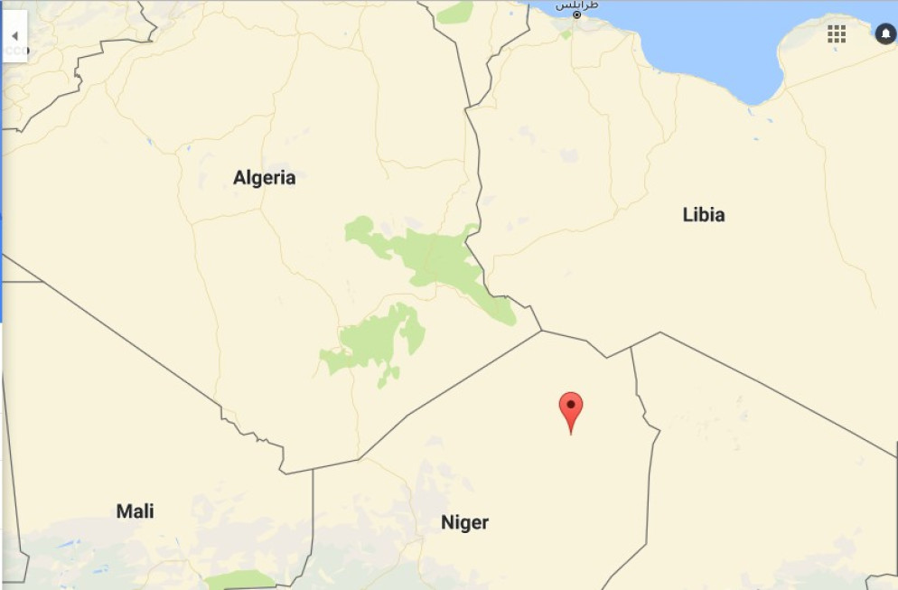 Nel punto segnalato Seguedine, il punto di raccolta dell'Onu