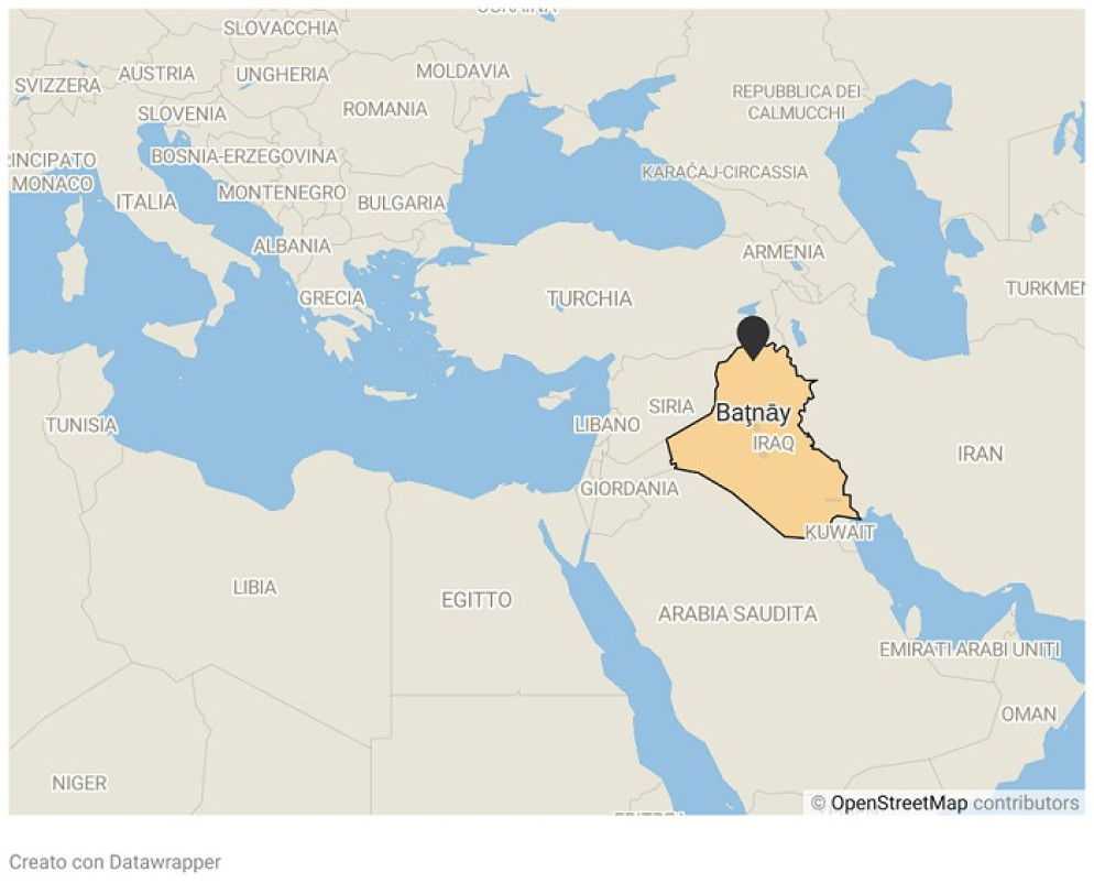 Batnaya, la cittadina da cui proviene la Madonna che è ora in pellegrinaggio in Italia - Datawrapper