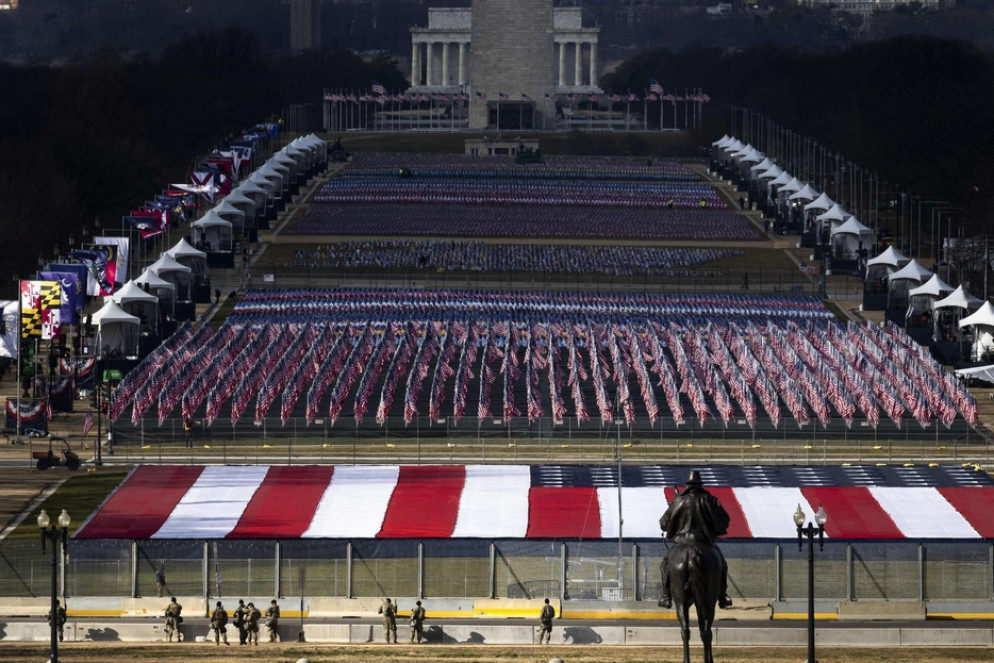Tutto pronto per il giuramento di Joe Biden, 46° presidente degli Stati Uniti d'America - Ansa/Epa