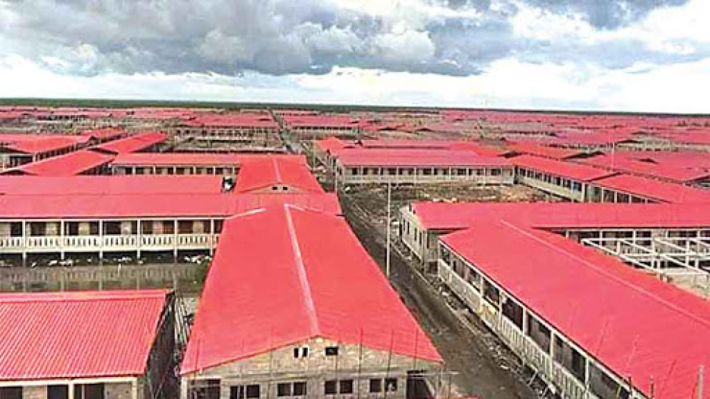 L'insediamento creato per i profughi Rohingya nell'isola di Bhasan Char - .