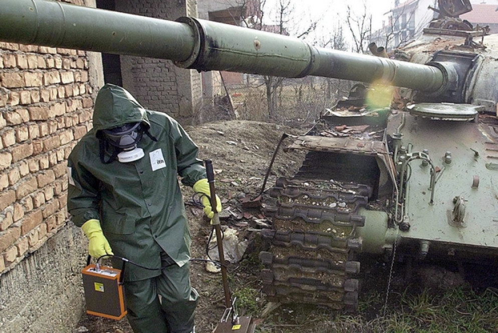 Ricerca di tracce di uranio in Serbia (Ansa)