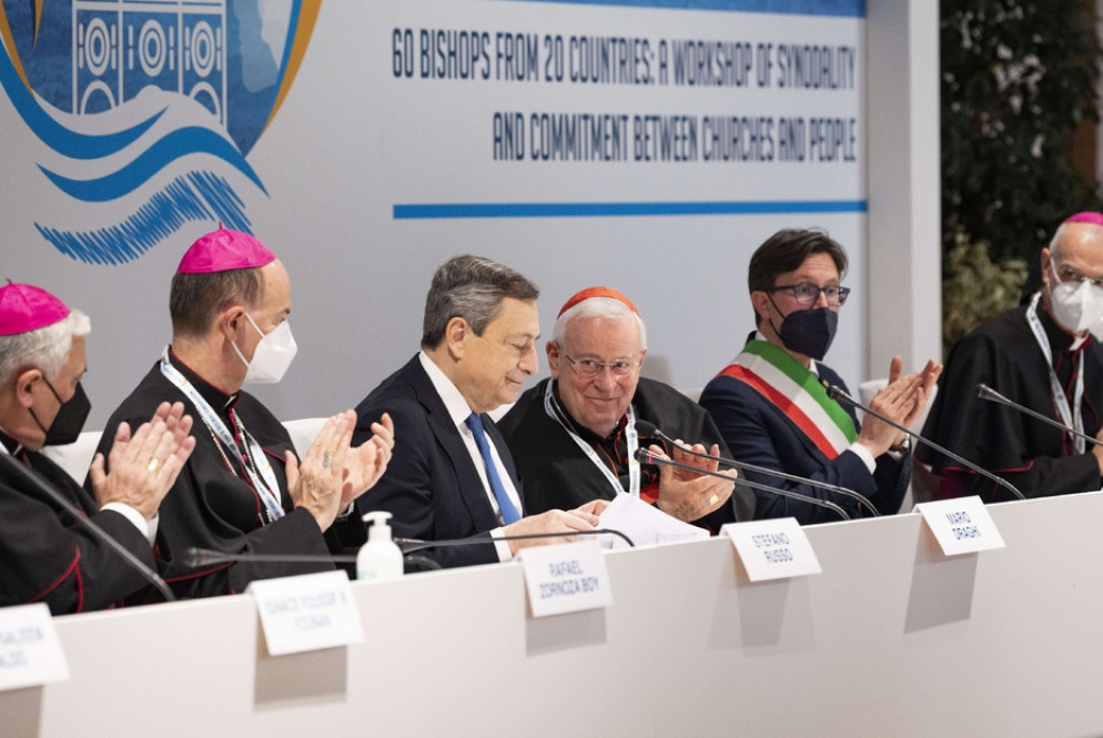 Il premier Draghi interviene all'Incontro del Mediterraneo - © Siciliani-Gennari/CEI.