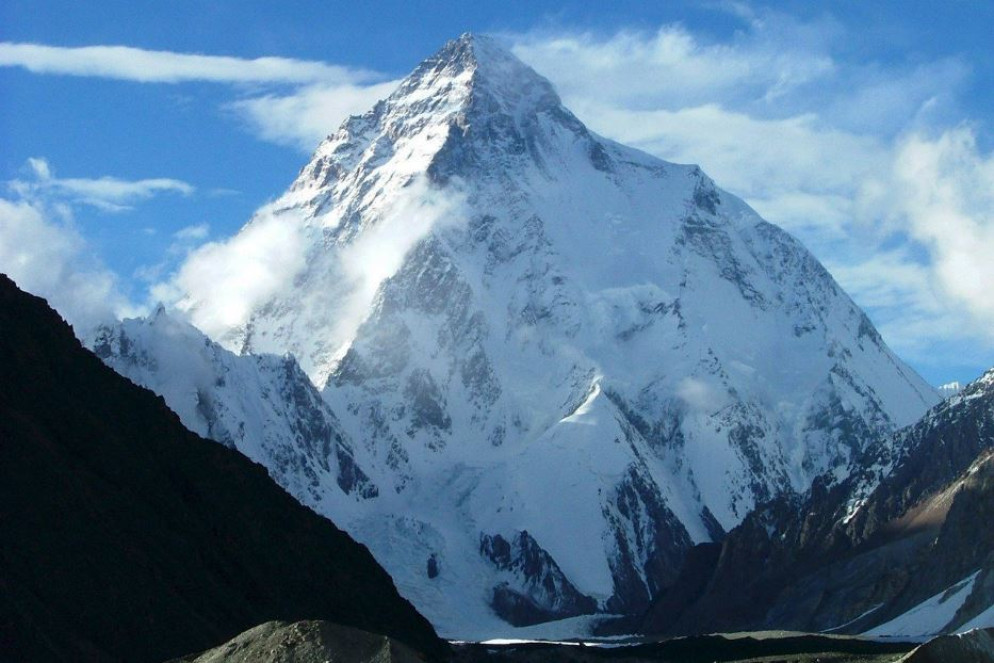 Il K2, la seconda montagna più alta del mondo, nella catena montuosa del Karakorum, in Pakistan - Ansa