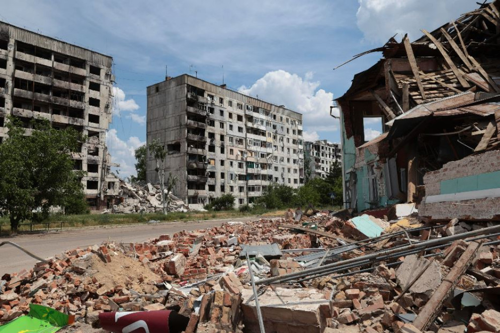 La cittadina di Orikhiv lungo la linea di combattimento nella regione di Zaporizhzhia - Ansa