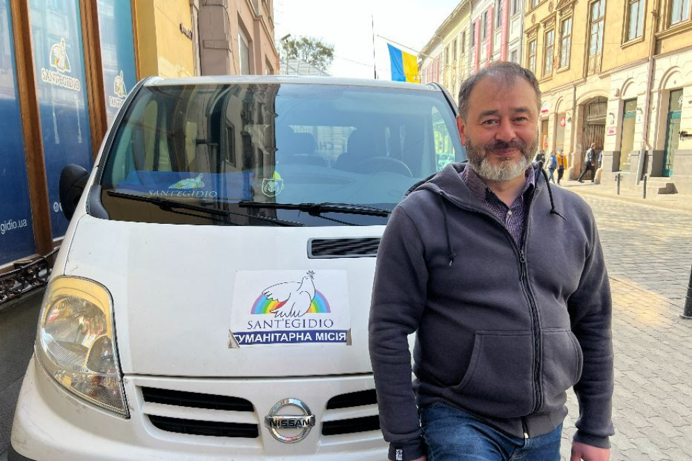 Il responsabile ucraino di Sant’Egidio, Yura Lifanse. - Gambassi