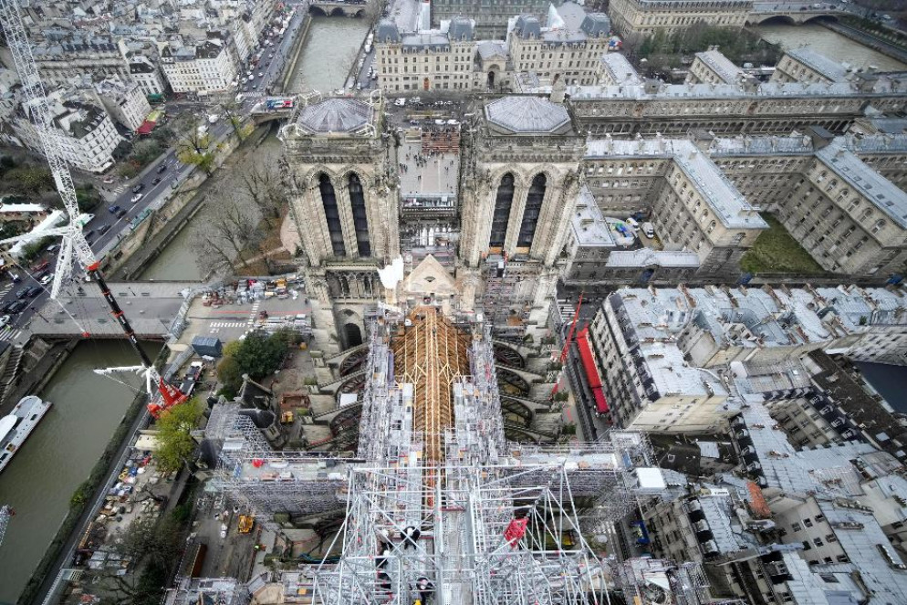 Il cantiere di Notre-Dame - Ansa