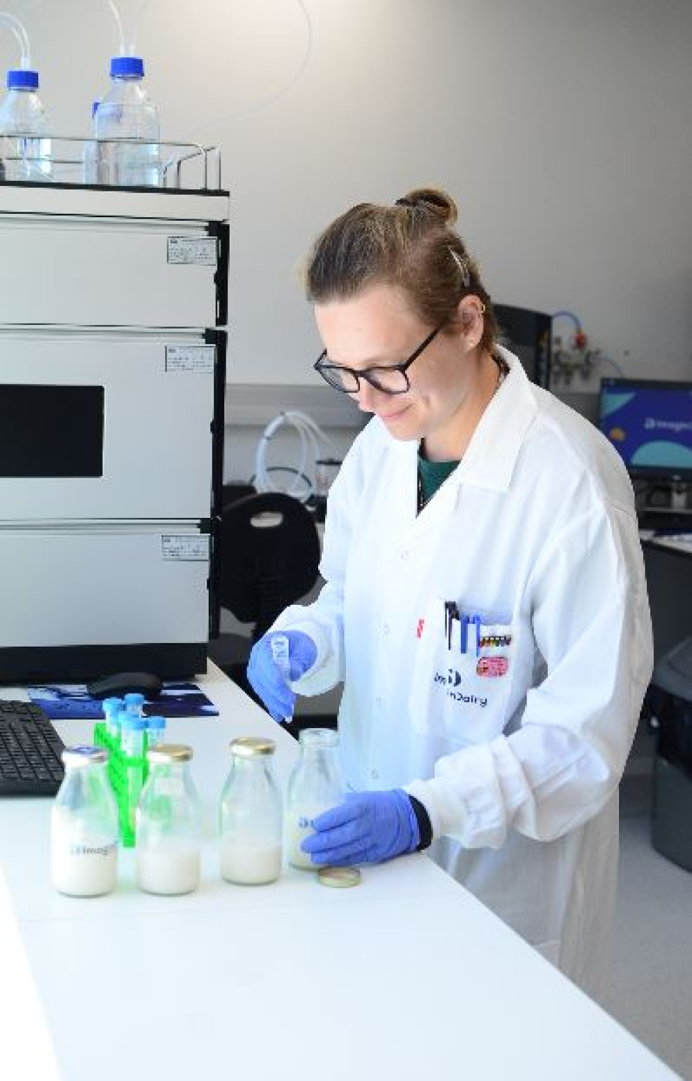 Una delle fasi finali del processo di laboratorio - ImaginDairy