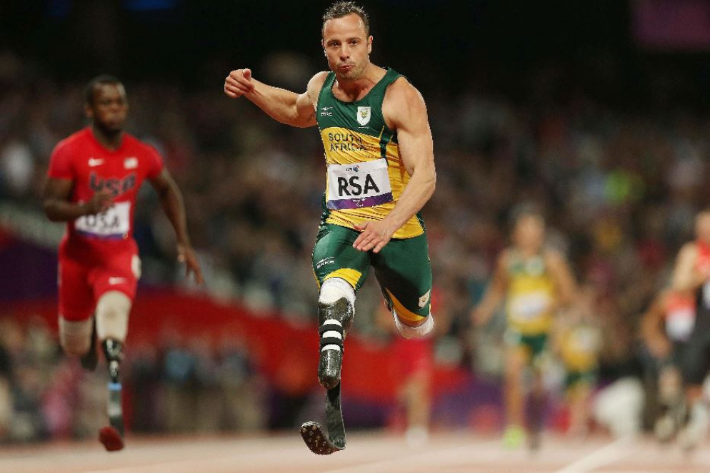 Pistorius ai Giochi Paralimpici di Londra nel 2012 - Reuters