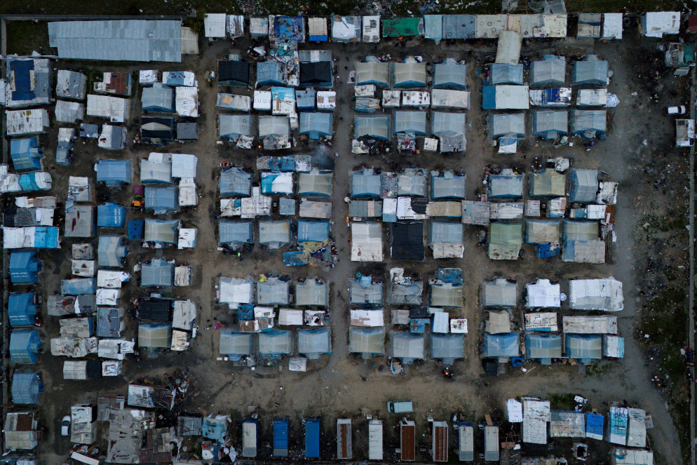 Veduta aerea della tendopoli di San Ferdinando - ©davidepreti