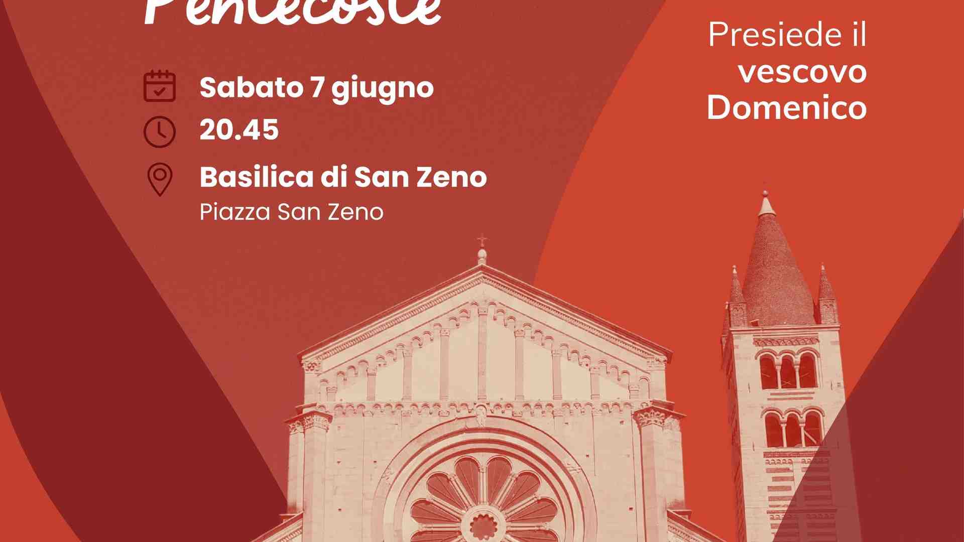 Veglia di Pentecoste col vescovo Domenico a san Zeno