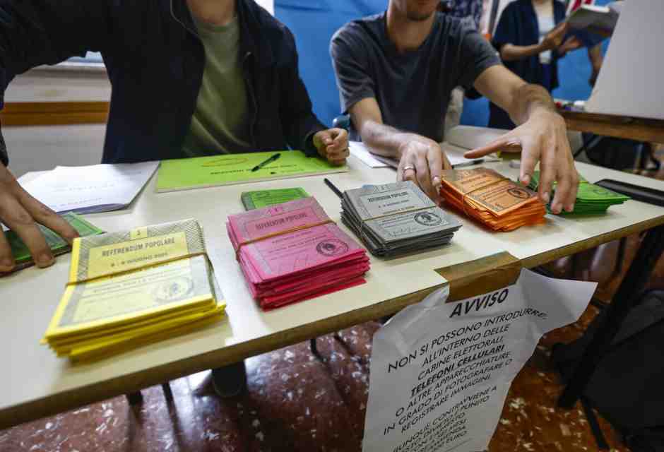 I risultati dei referendum quesito per quesito