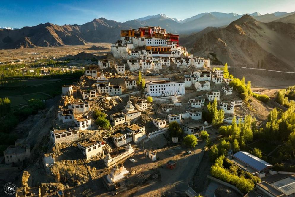 Ladakh, l'alba al monastero di Thiksey
