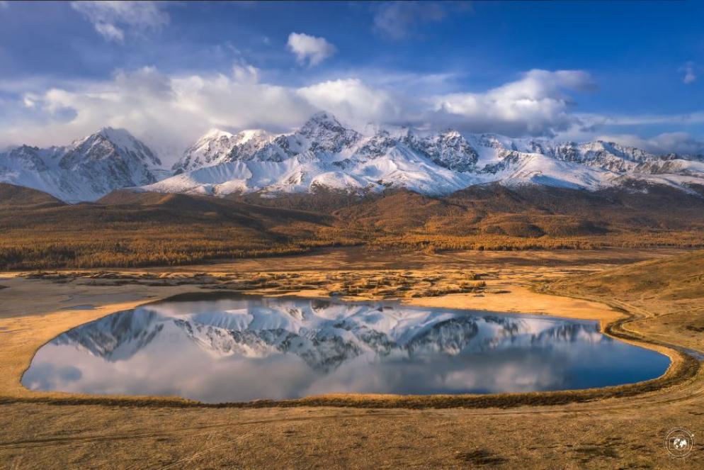 Vista aerea del lago Changiskul
