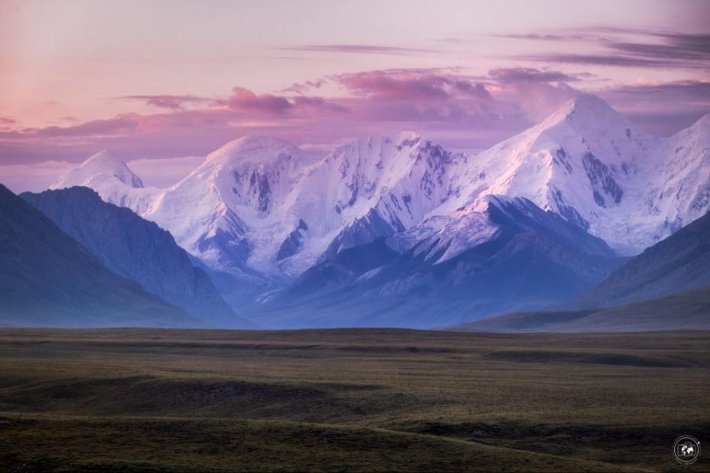 Kirghizistan, alba sui monti Tian Shan