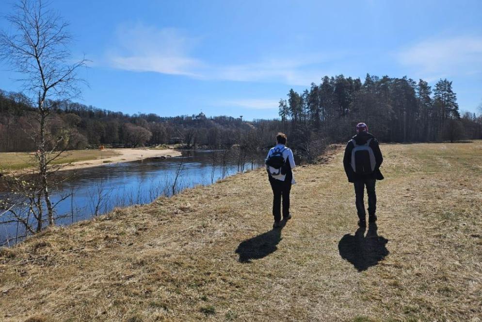 Un tratto lungo il fiume Gauja