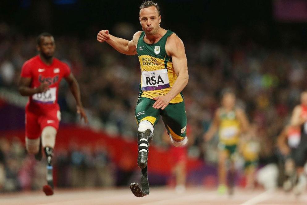 Pistorius ai Giochi Paralimpici di Londra nel 2012 - Reuters