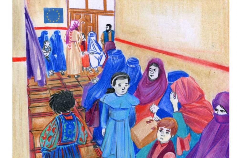 Una tavola del fumetto - Emergency