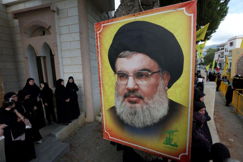 Un ritratto di Hassan Nasrallah - Reuters