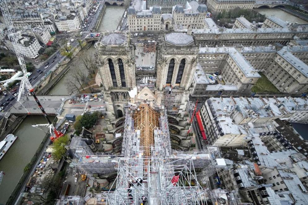 Il cantiere di Notre-Dame - Ansa