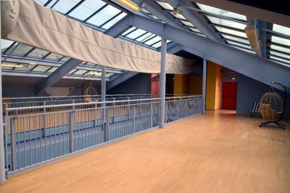 Milano: uno degli spazi comuni della residenza universitaria di via Barrili 18 - Fotogramma