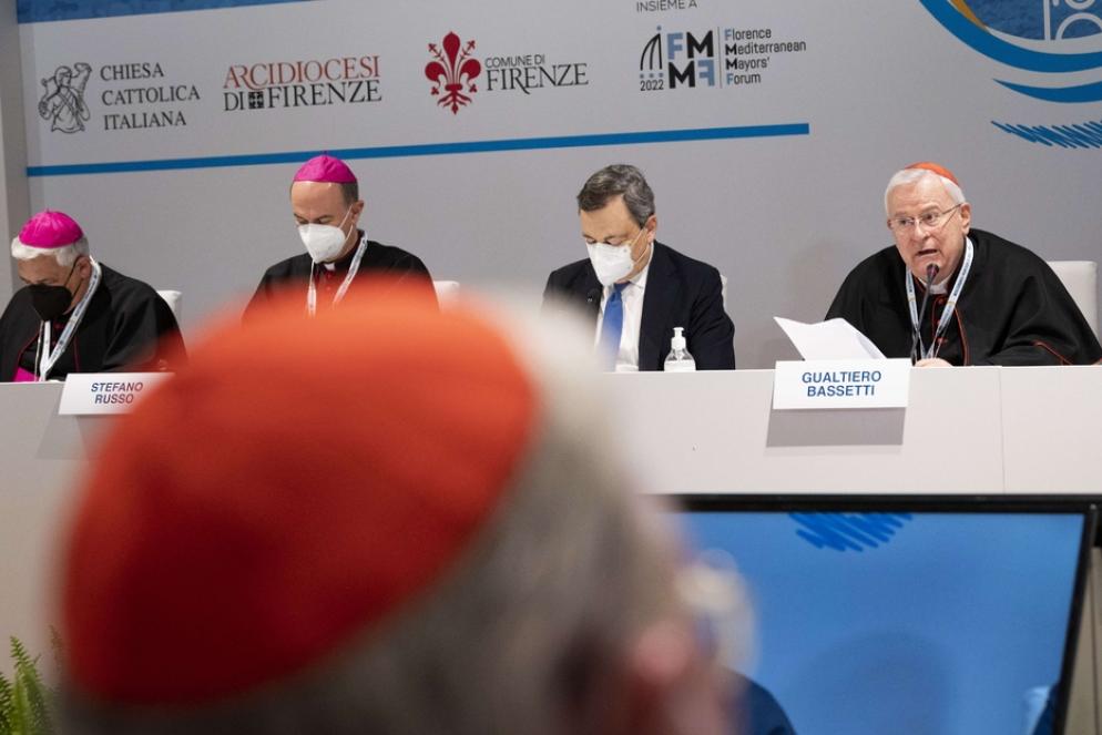 L'apertura dell'Incontro dei vescovi del Mediterraneo a Firenze - © Siciliani-Gennari/CEI