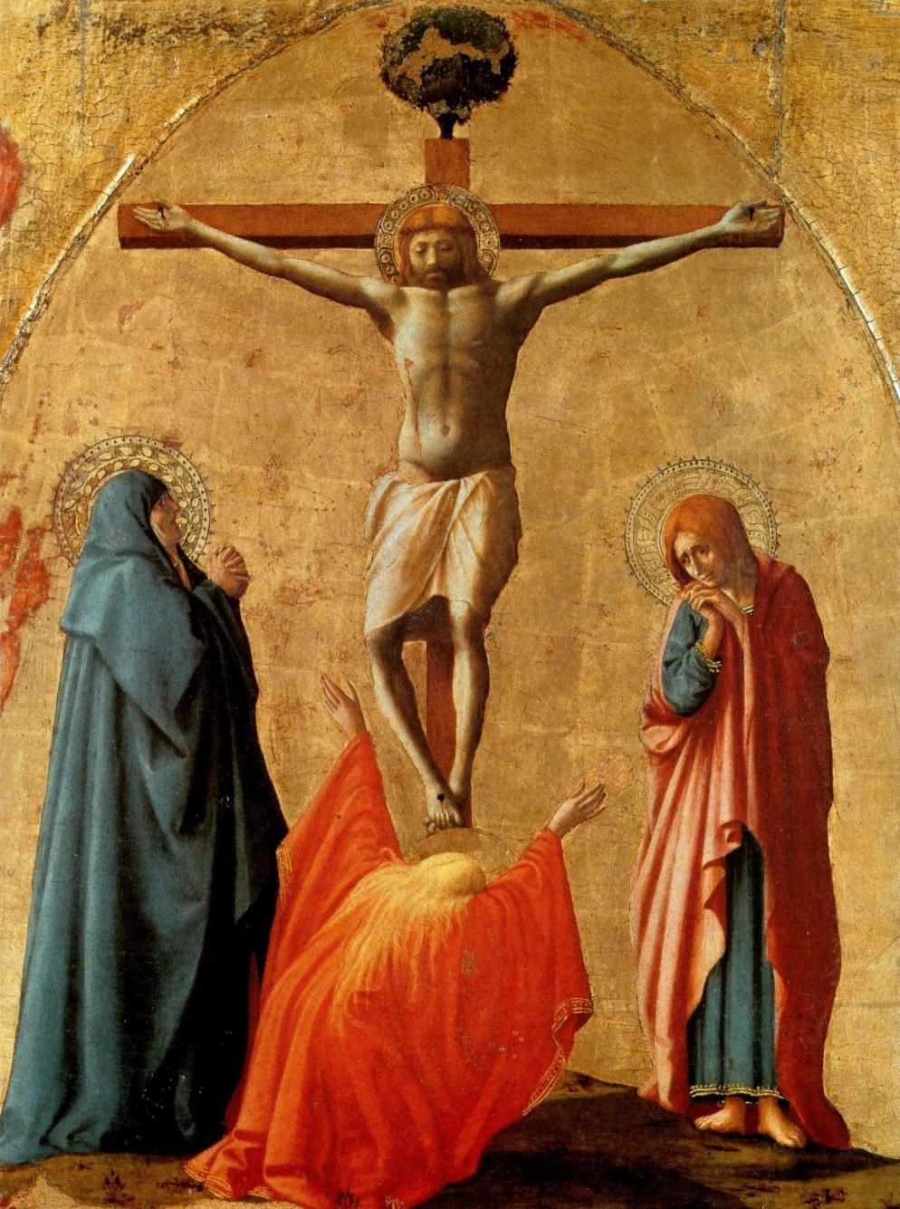 Masaccio, "Crocifissione". Napoli, Museo di Capodimonte. L'opera è in mostra fino al 7 maggio al Museo Diocesano di Milano